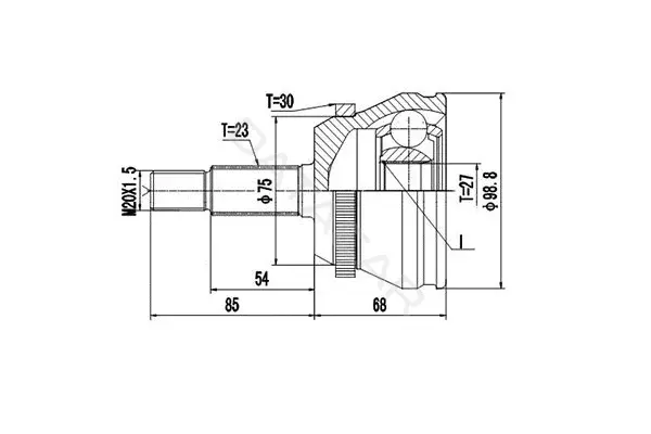Шрус DYNAMATRIX DCV850056