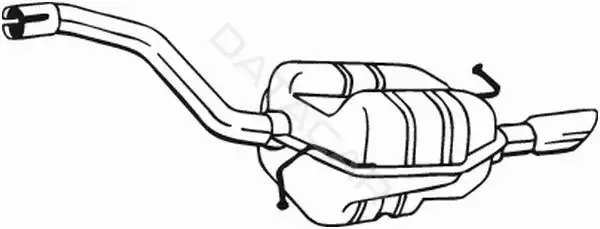Глушитель выхлопных газов BOSAL 233-159
