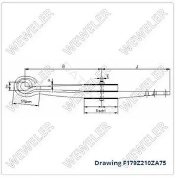 Рессора WEWELER F179Z210ZA75