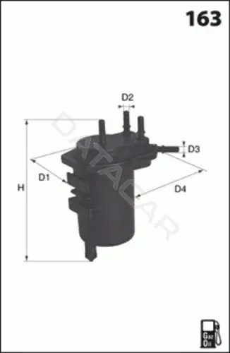 Топливный фильтр MECAFILTER ELG5350