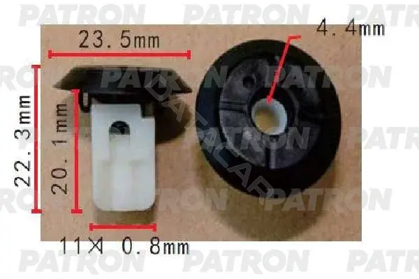 Клипсы, фиксаторы, зажимы PATRON P37-1597