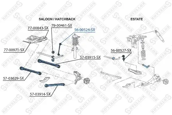 Стойки стабилизатора STELLOX 56-00524-SX