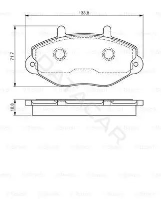 Тормозные колодки BOSCH 0986495112