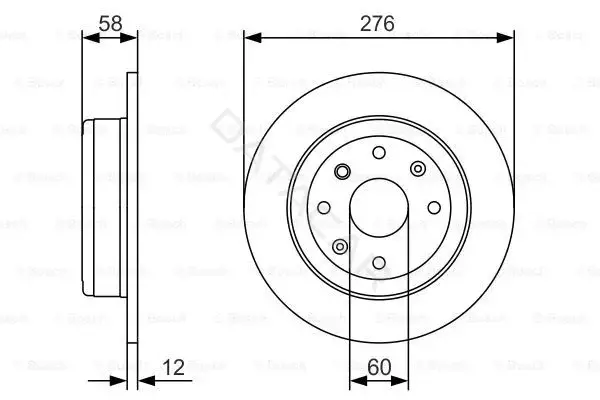 Тормозные диски BOSCH 0986479A56