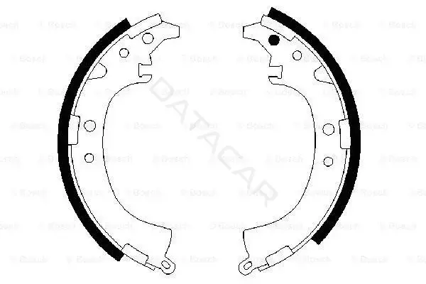 Барабанные колодки BOSCH 0986487424