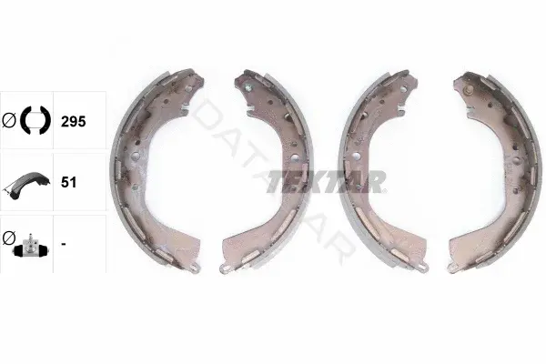 Барабанные колодки TEXTAR 91056200