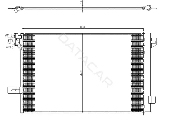 Радиатор кондиционера NRF 350369