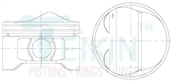 Поршень двигателя TEIKIN 31118.050