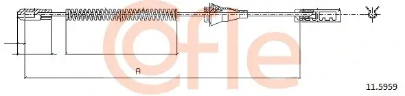 Трос ручника COFLE/TELCO 92.11.5959
