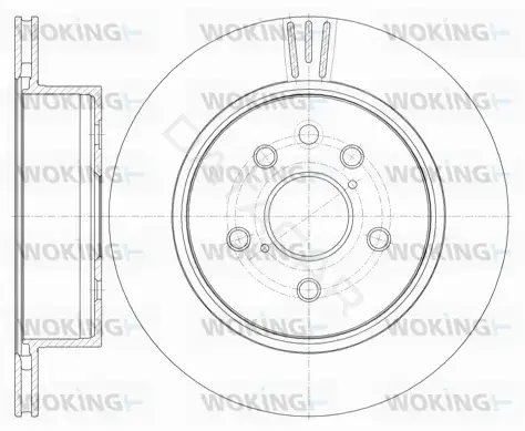 Тормозные диски WOKING D61255.10