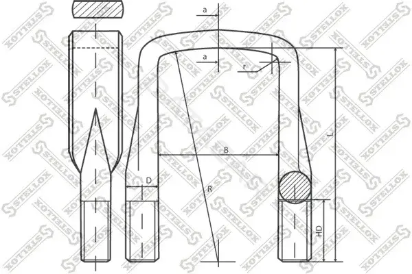 Стремянка рессоры STELLOX 84-64213-SX