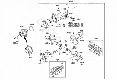 Сальник коленвала HYUNDAI/KIA/MOBIS 5305339100