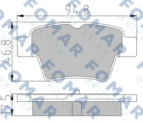 Тормозные колодки FOMAR FO930581