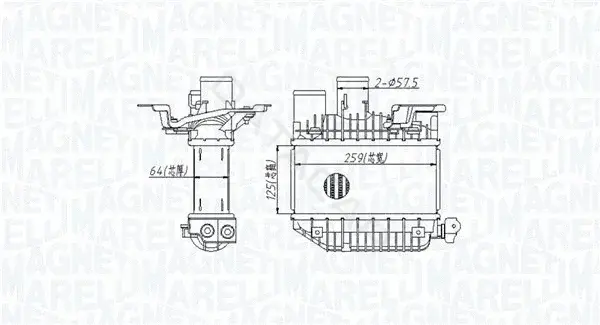 Интеркулер MAGNETI MARELLI 351319205310
