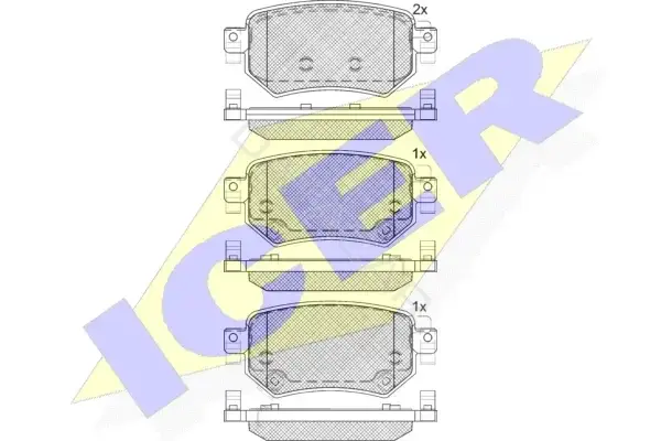 Тормозные колодки ICER 182263