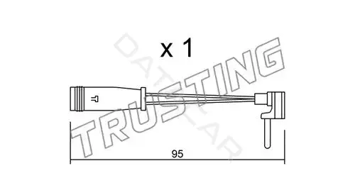 Датчик износа тормозных колодок TRUSTING SU.129