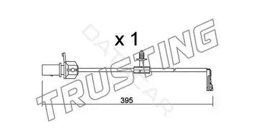 Датчик износа тормозных колодок TRUSTING SU.346