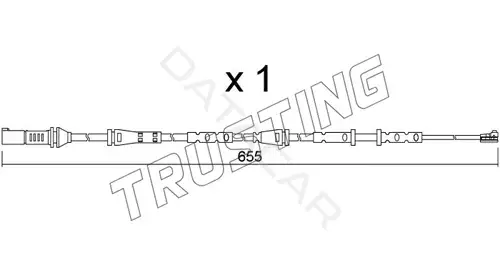 Датчик износа тормозных колодок TRUSTING SU.378