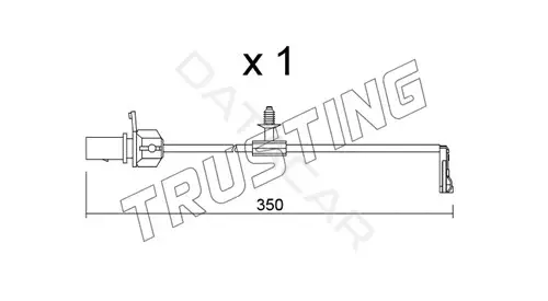 Датчик износа тормозных колодок TRUSTING SU.380