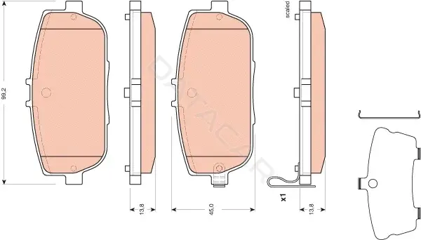 Тормозные колодки TRW GDB3402