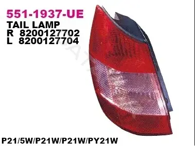 Задние фонари DEPO 551-1937L-UE