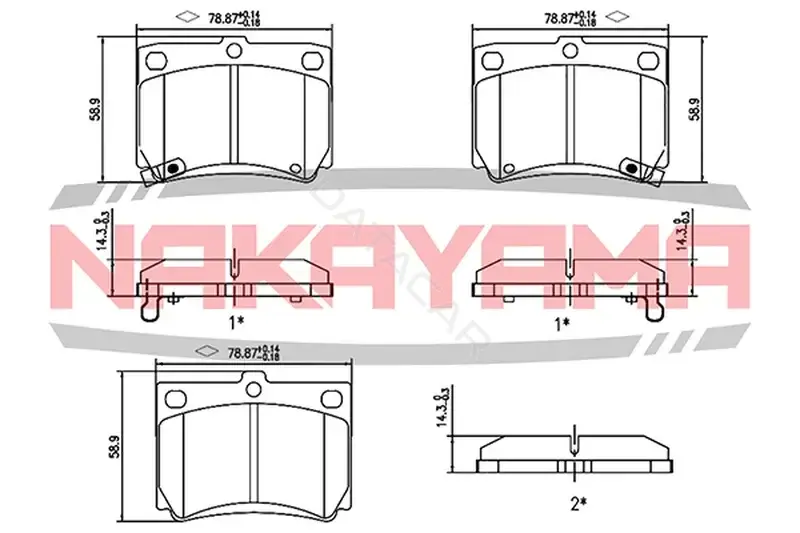 Тормозные колодки NAKAYAMA HP8442NY
