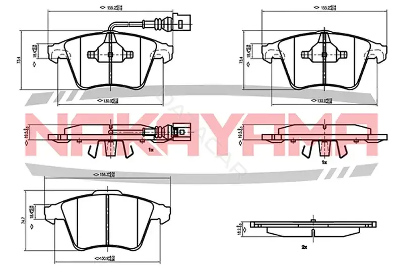 Тормозные колодки NAKAYAMA HP8538NY