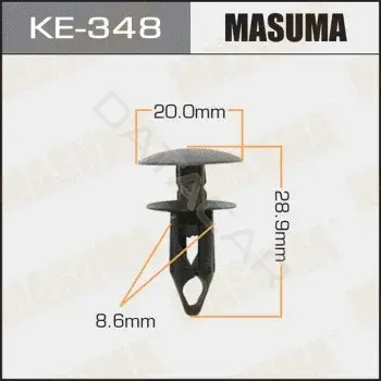 Клипсы, фиксаторы, зажимы MASUMA KE-348