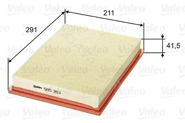 Воздушный фильтр VALEO 585263