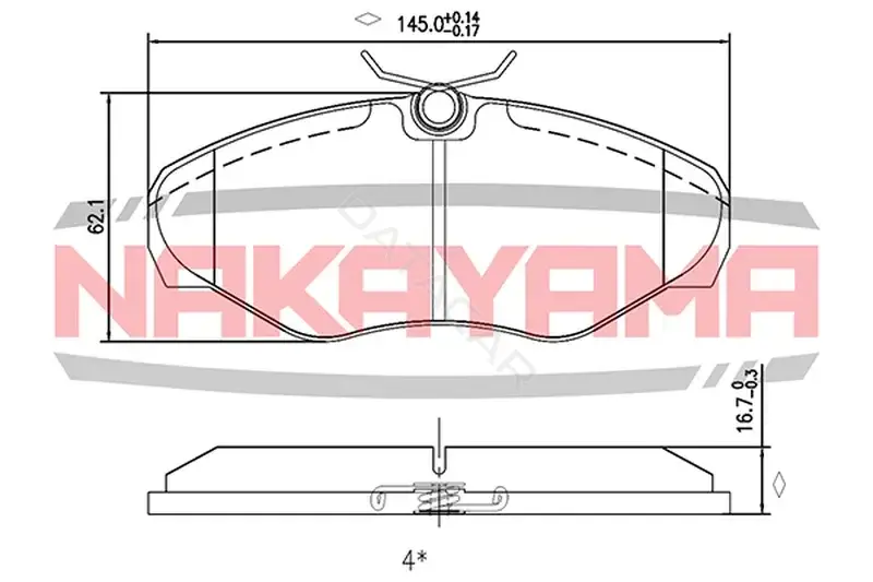 Тормозные колодки NAKAYAMA P0866NY