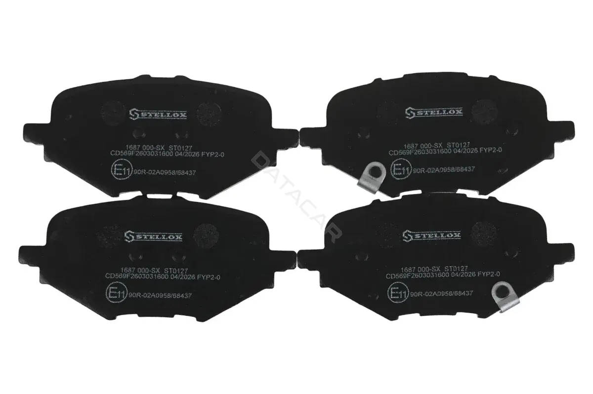 Тормозные колодки STELLOX 1687000-SX