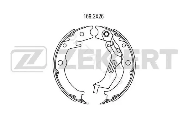 Барабанные колодки ZEKKERT BK-4051