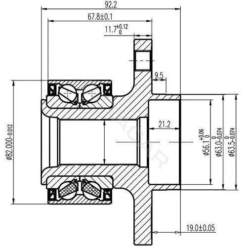 Ступица колеса ZIKMAR Z89903R