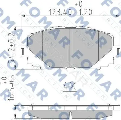 Тормозные колодки FOMAR FO235883