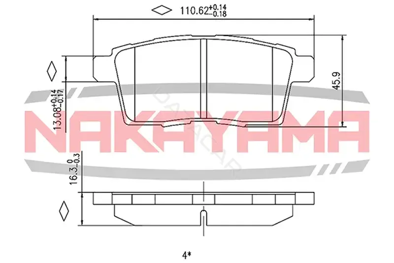 Тормозные колодки NAKAYAMA HP8486NY