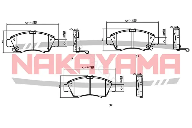 Тормозные колодки NAKAYAMA P0518NY