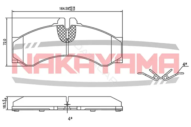 Тормозные колодки NAKAYAMA P0837NY