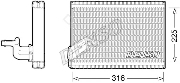 Испаритель кондиционера DENSO DEV21003