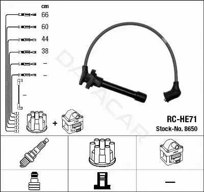 Высоковольтные провода NGK 8650