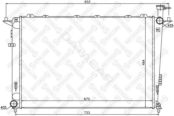 Радиатор охлаждения STELLOX 10-26509-SX