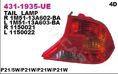 Задние фонари DEPO 431-1935R-UE