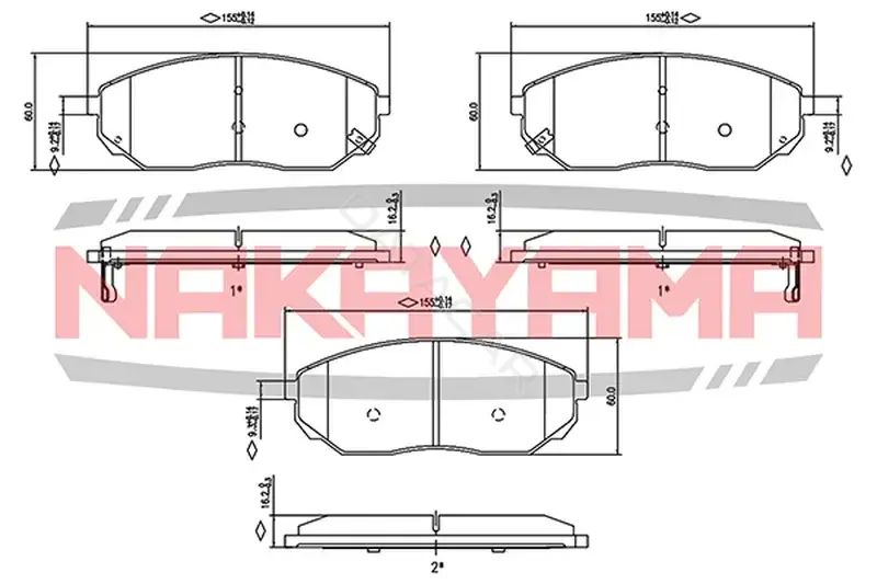 Тормозные колодки NAKAYAMA HP8432NY