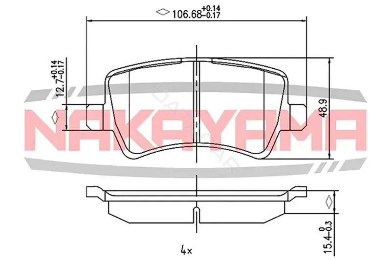 Тормозные колодки NAKAYAMA HP8448NY