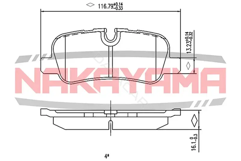 Тормозные колодки NAKAYAMA HP8466NY