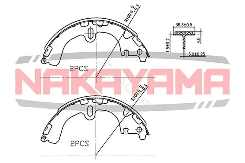 Барабанные колодки NAKAYAMA HS7152NY