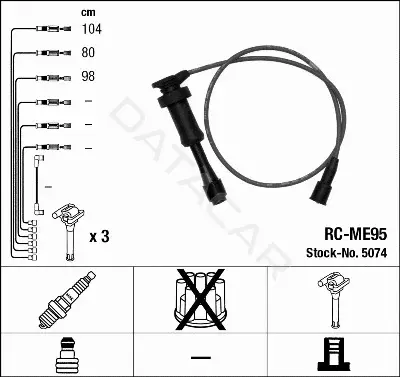 Высоковольтные провода NGK 5074