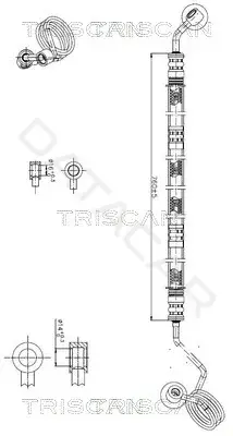 Шланг гидроусилителя TRISCAN 851629033