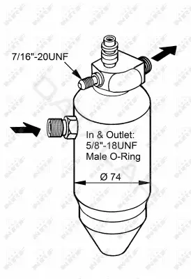 Осушитель кондиционера NRF 33077