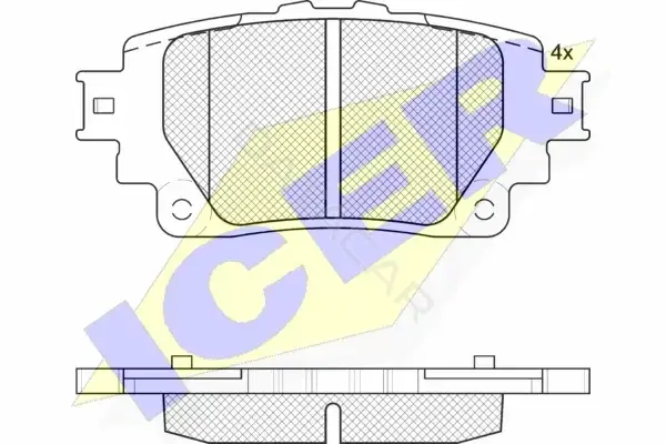 Тормозные колодки ICER 182376