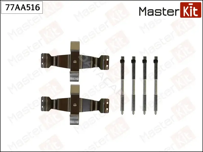 Ремкомплект тормозных колодок MASTERKIT 77AA516